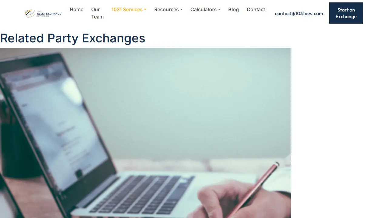 1031AES - Asset Exchange Services page