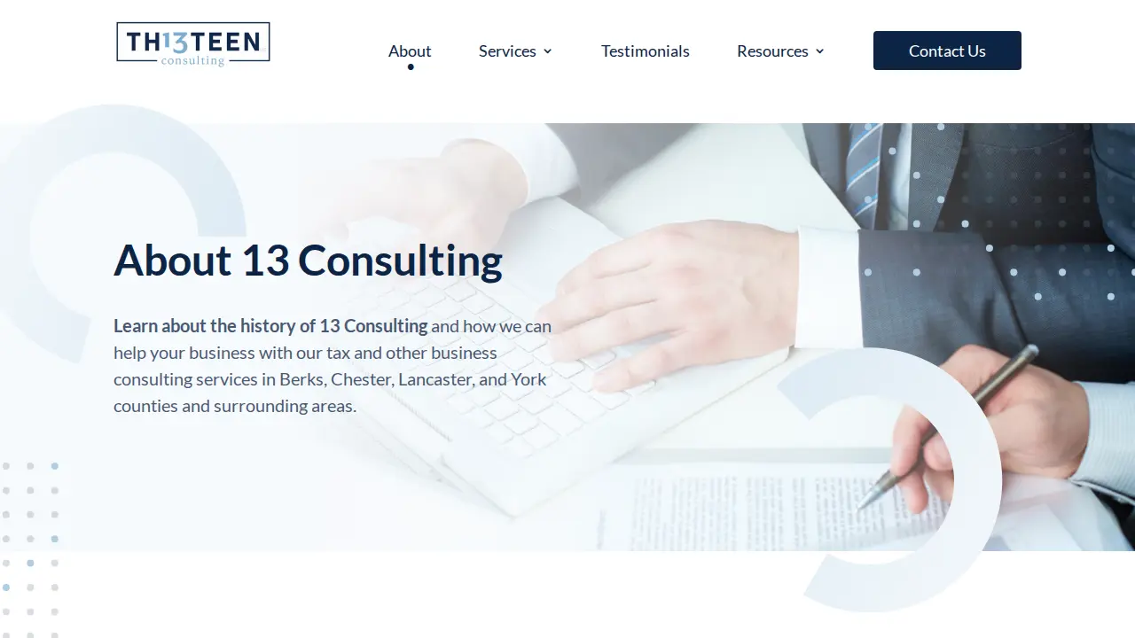 13 Consulting LLC page