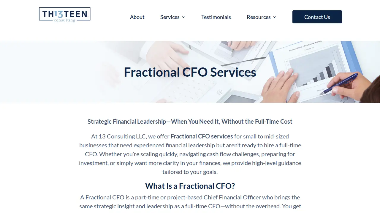 13 Consulting LLC page