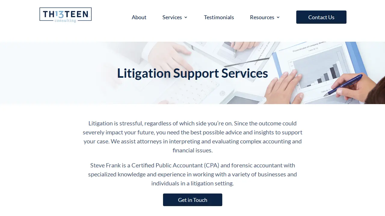 13 Consulting LLC page