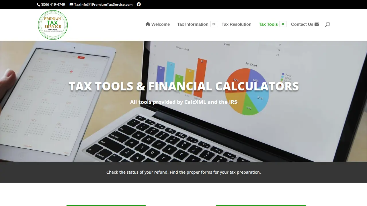 1 Premium Tax Services page