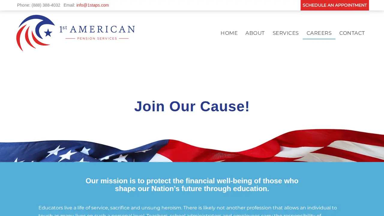 1st American Pension Services, Inc. page