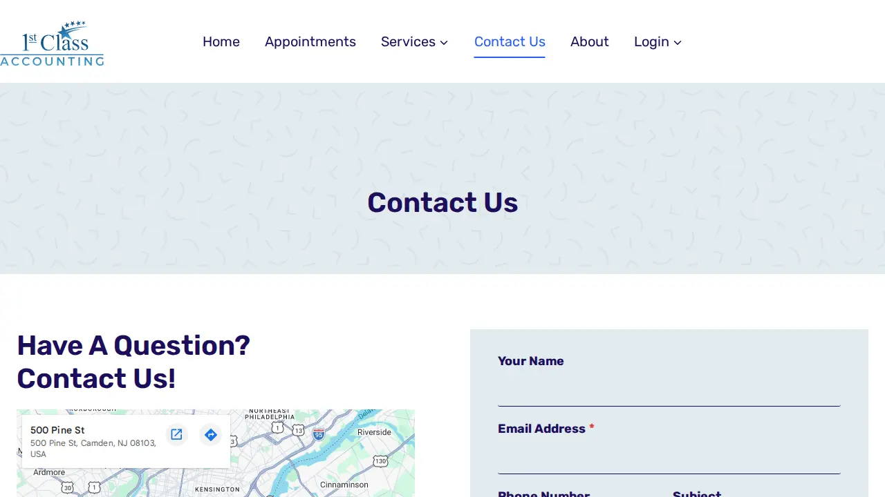 1st Class Accounting & Consulting Services LLC page