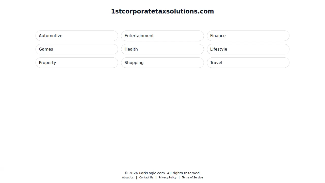 1st Corporate Tax Solutions