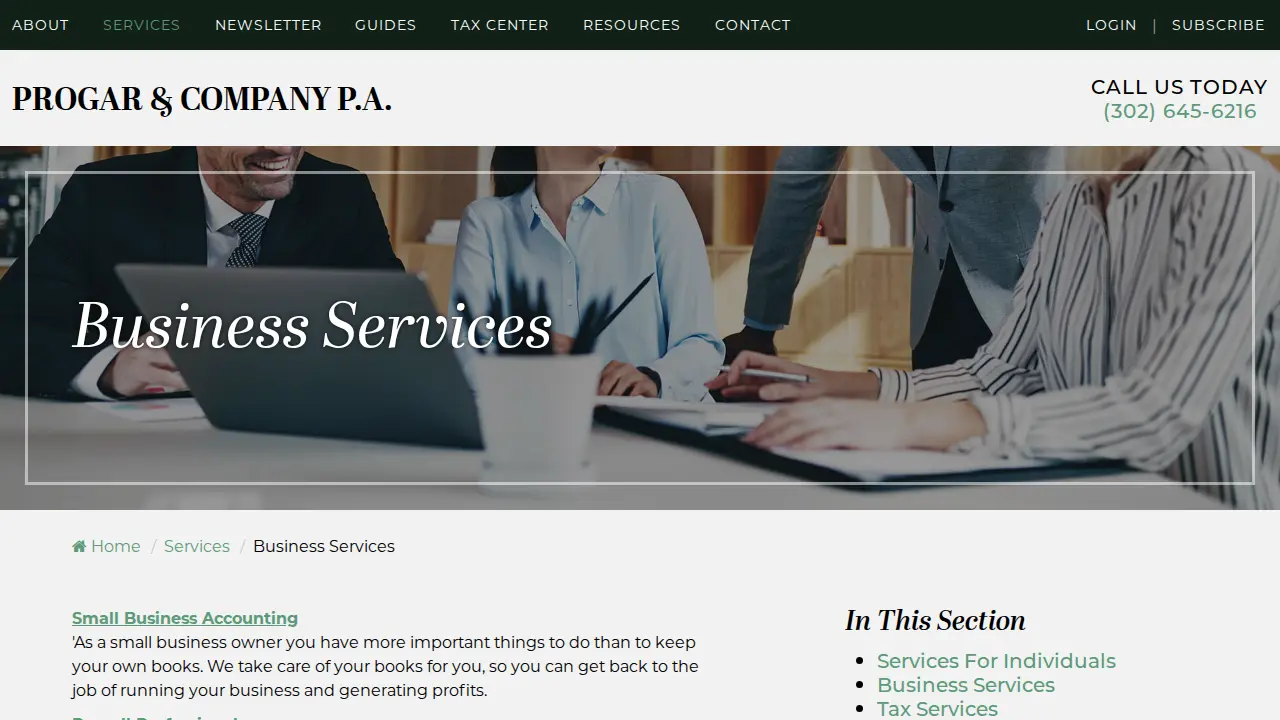 Payroll Professionals page