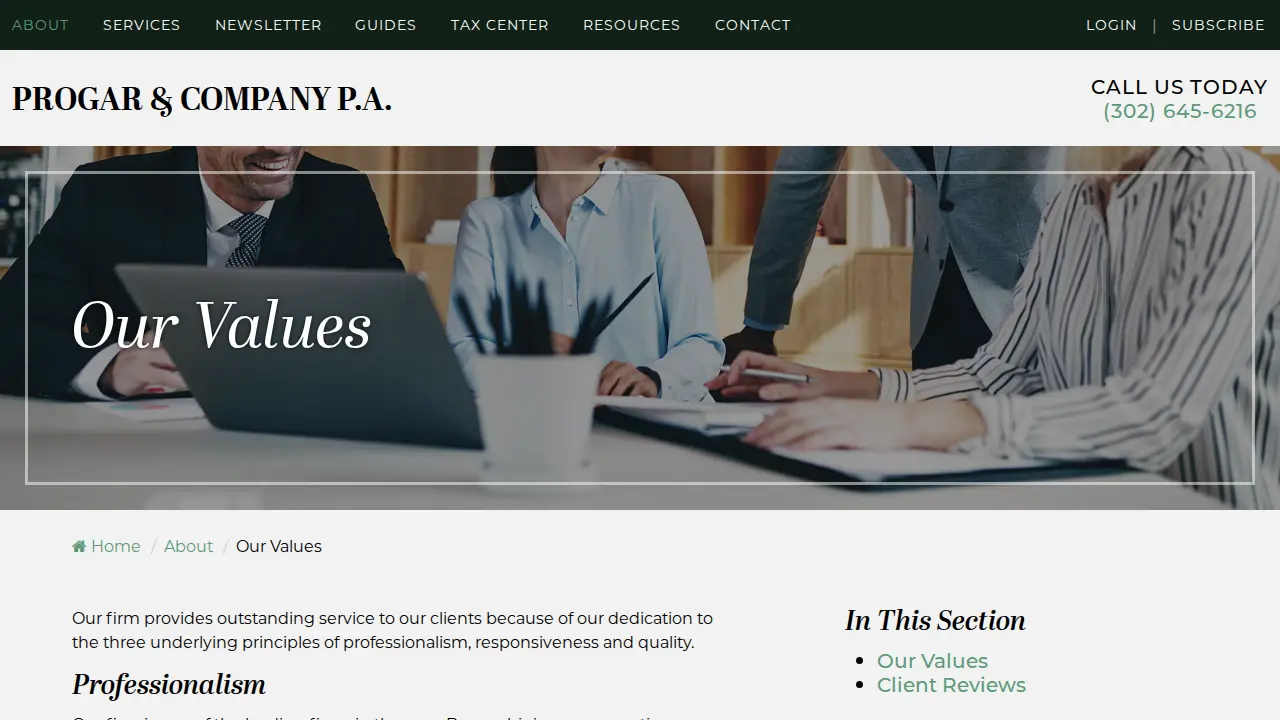 Payroll Professionals page