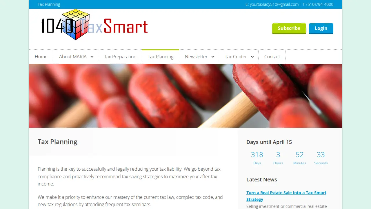 1040 Tax SMART page