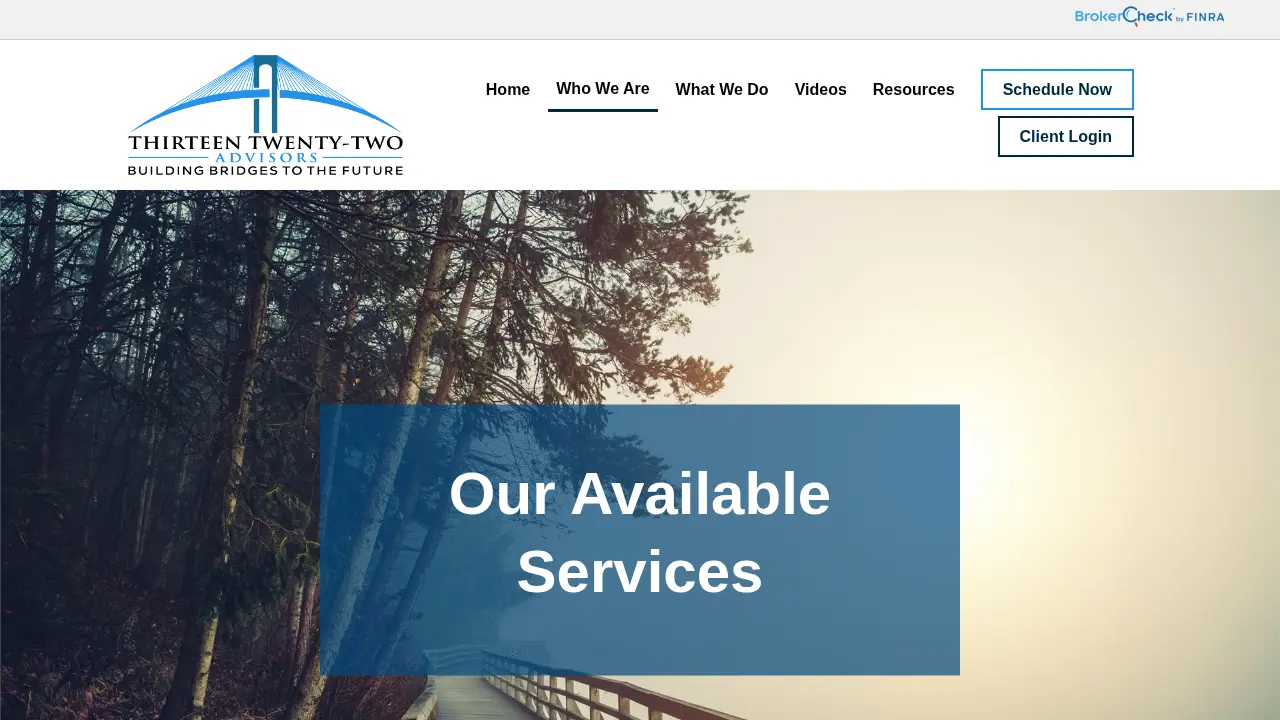 Thirteen Twenty-Two Advisors page