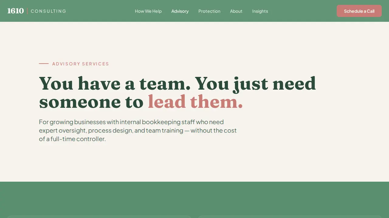 1610 Bookkeeping and Consulting, LLC page