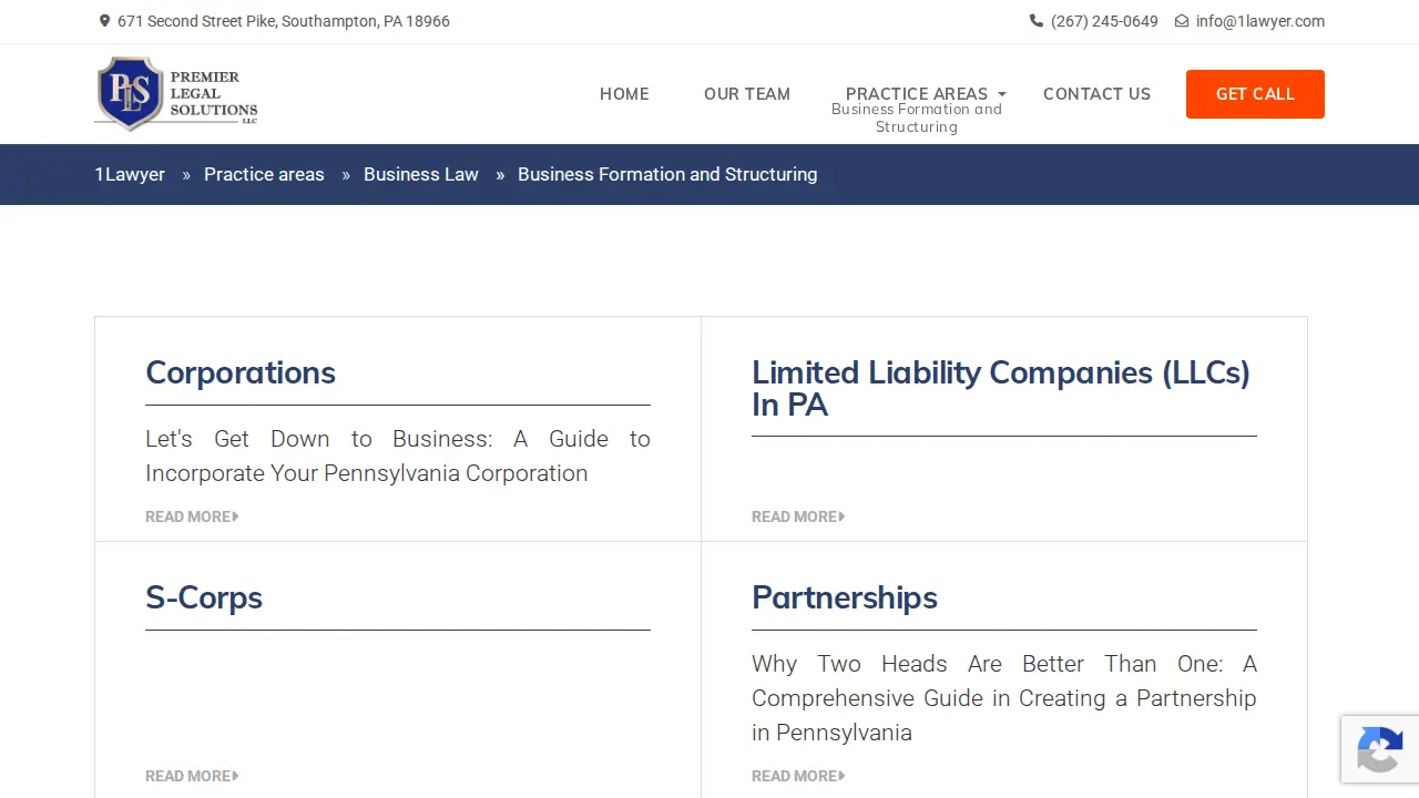 Premier Legal Solutions, LLC page