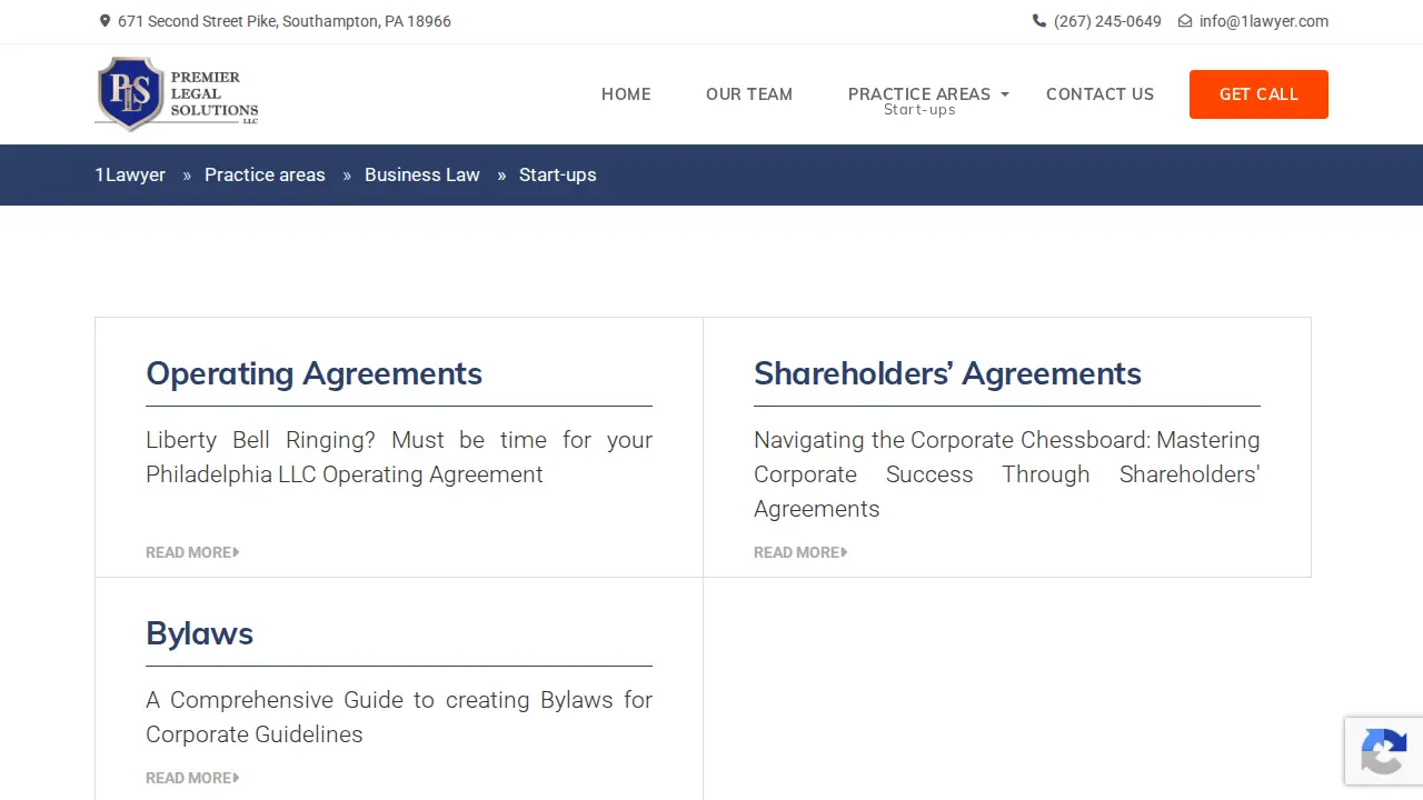 Premier Legal Solutions, LLC page