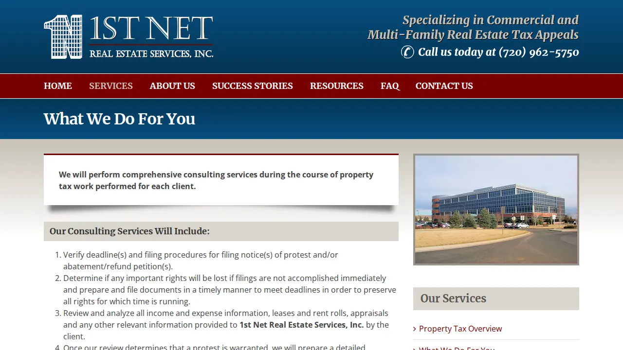 First Net Real Estate Services Inc page