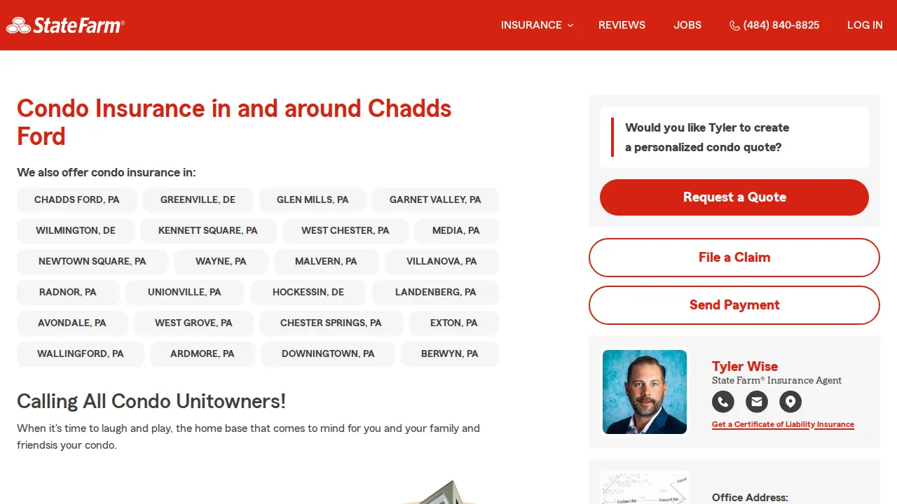 Tyler Wise - State Farm Insurance Agent page