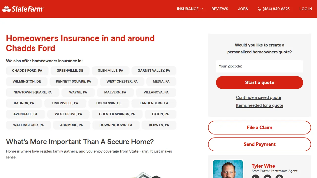 Tyler Wise - State Farm Insurance Agent page
