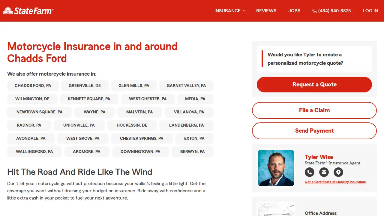 Tyler Wise - State Farm Insurance Agent page