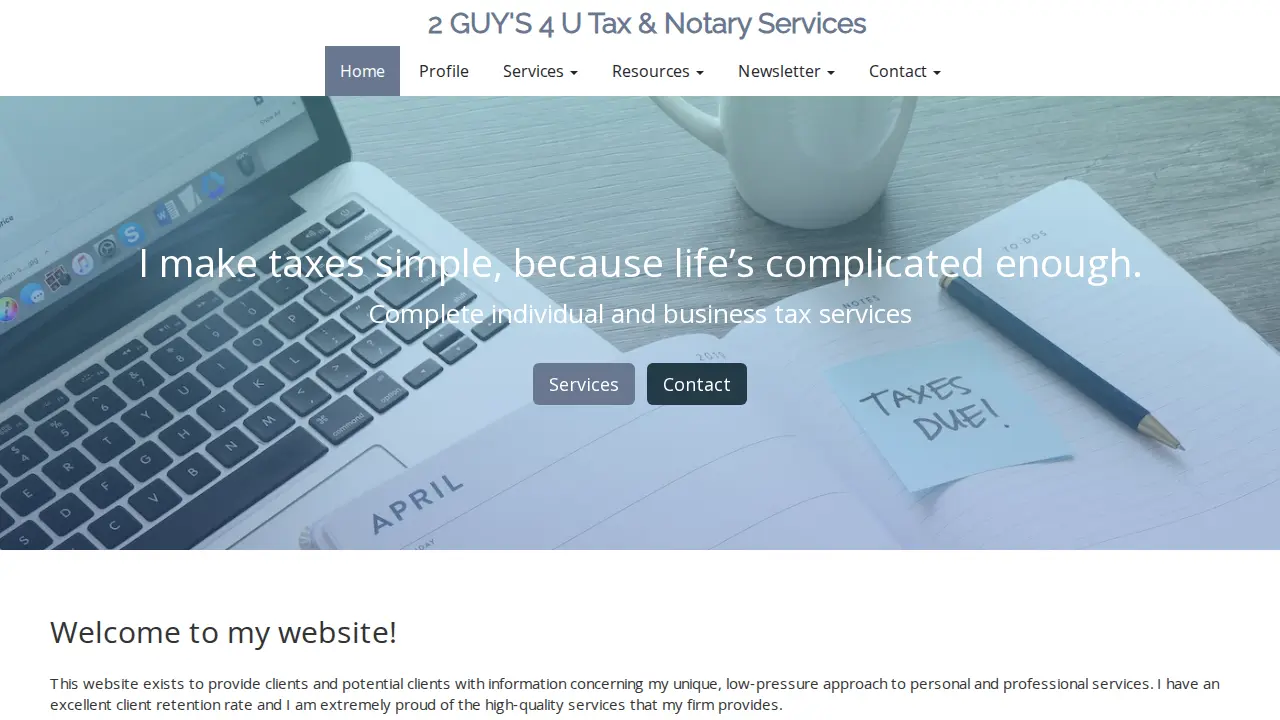 2 Guy's 4 U Tax & Notary Services