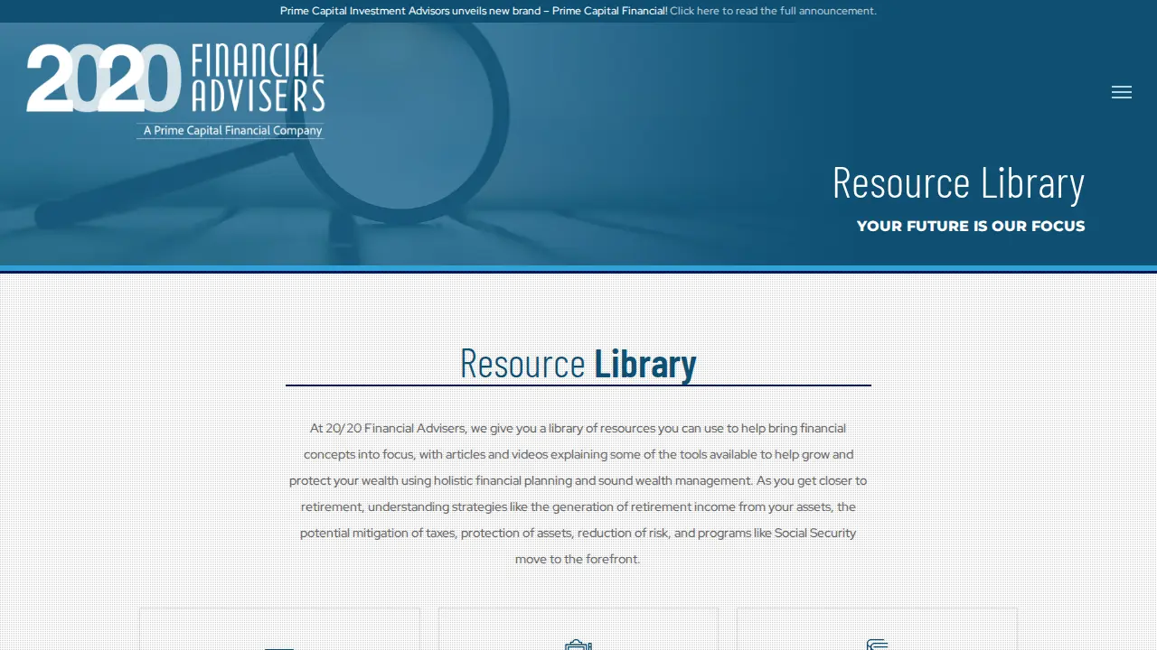 20/20 Financial Advisers of Delaware page