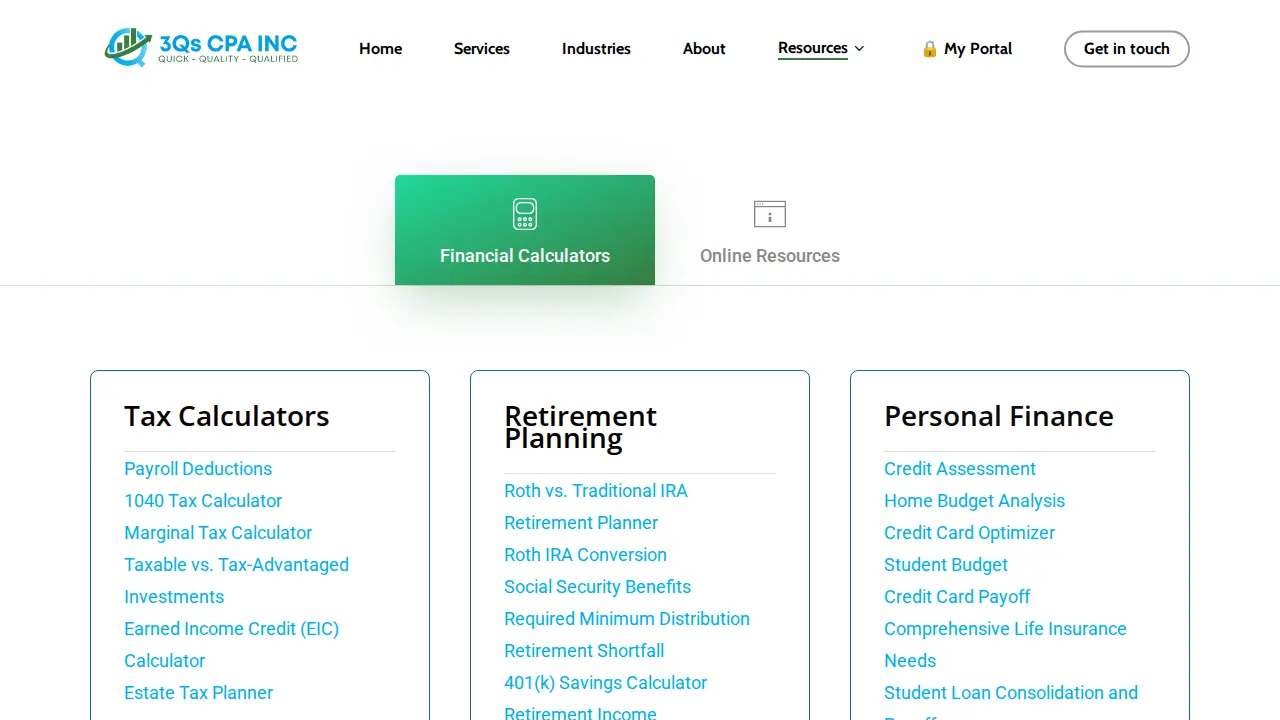 3QS CPA INC page