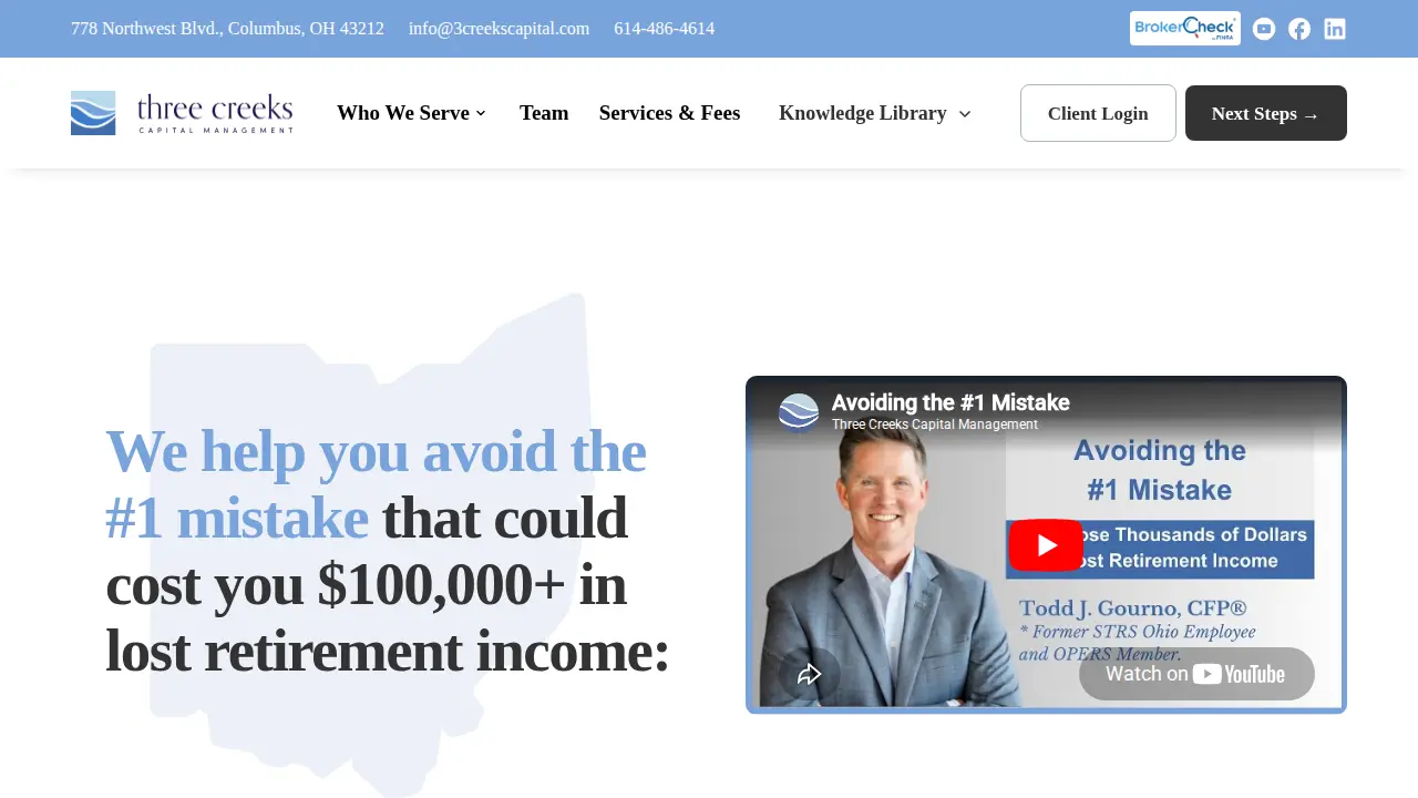 Three Creeks Capital Management page