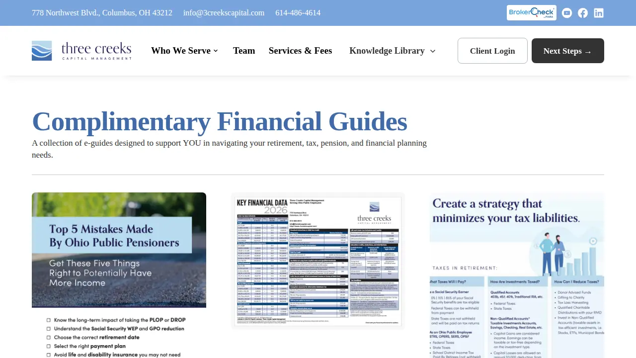 Three Creeks Capital Management page