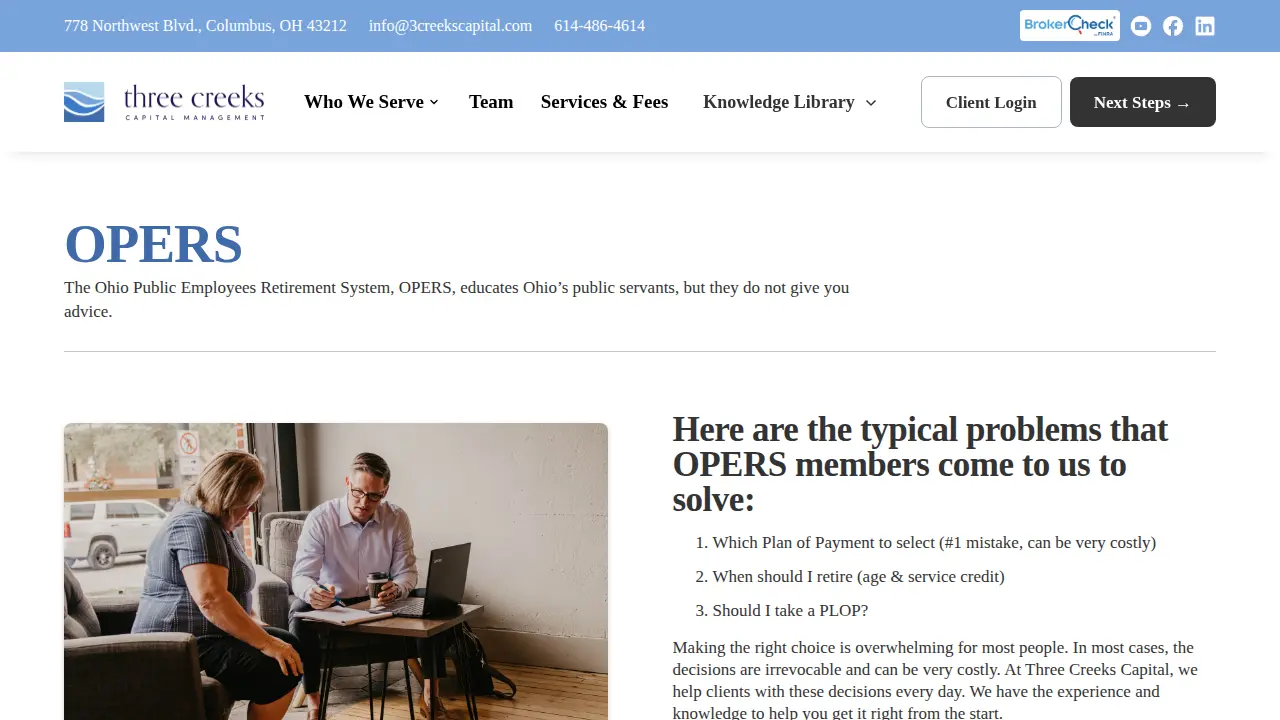 Three Creeks Capital Management page