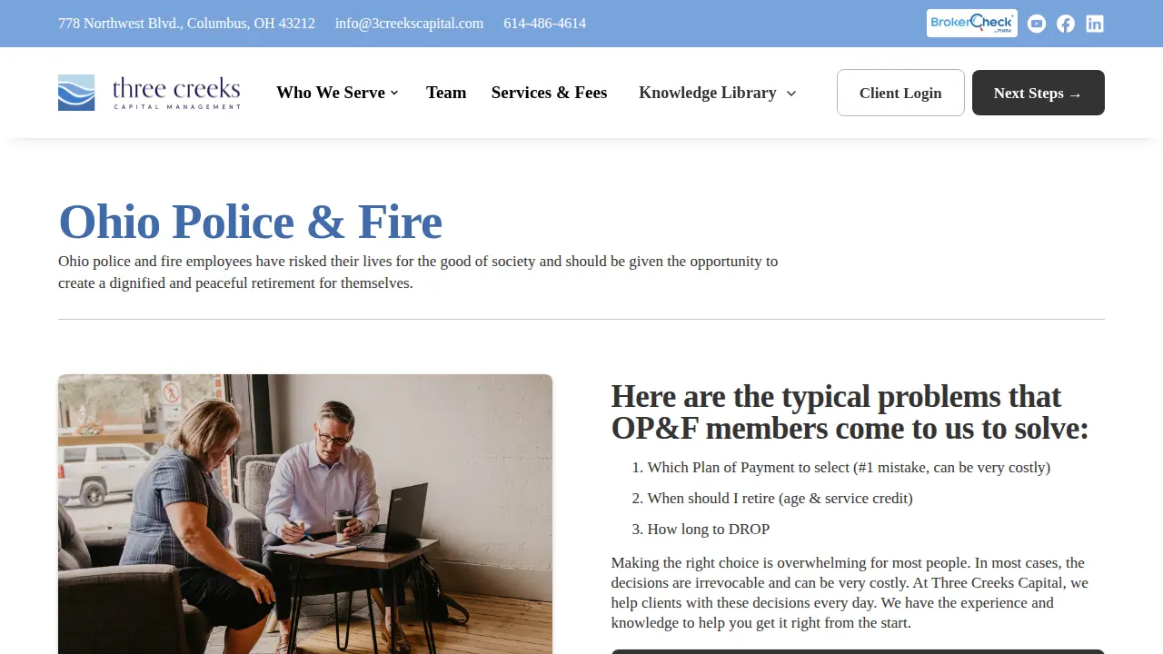 Three Creeks Capital Management page