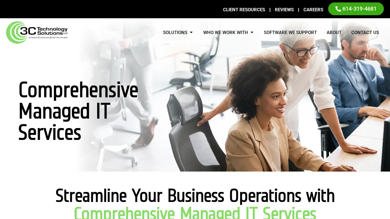3C Technology Solutions page