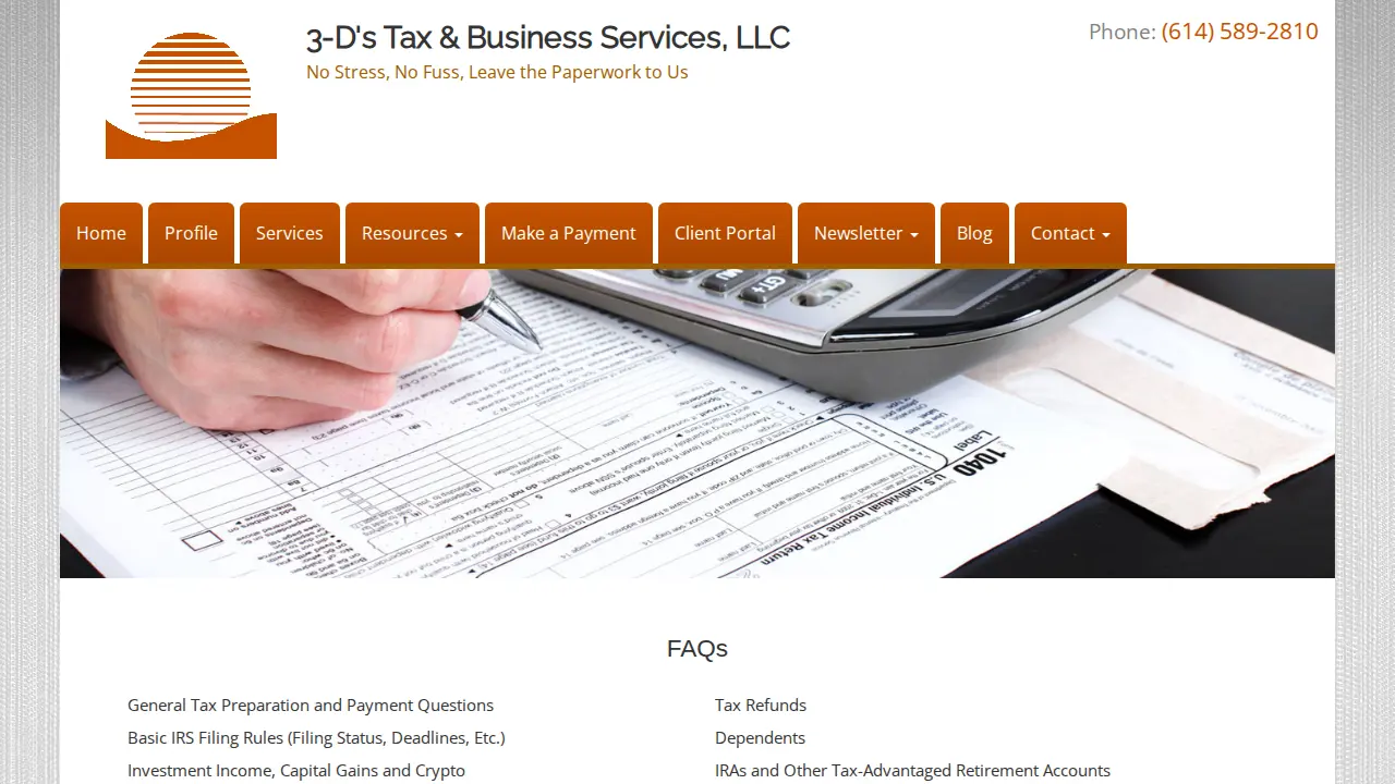 3-D's Tax & Business Services, LLC page