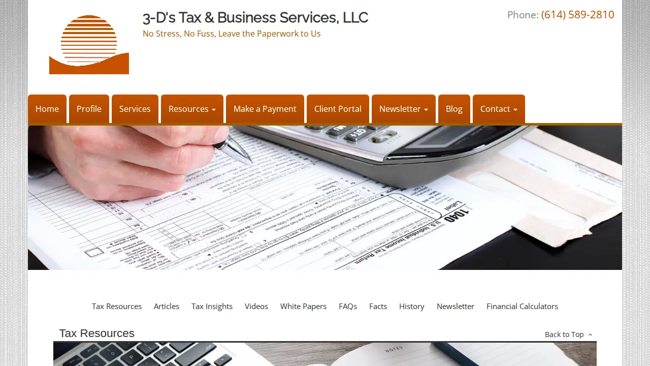 3-D's Tax & Business Services, LLC page