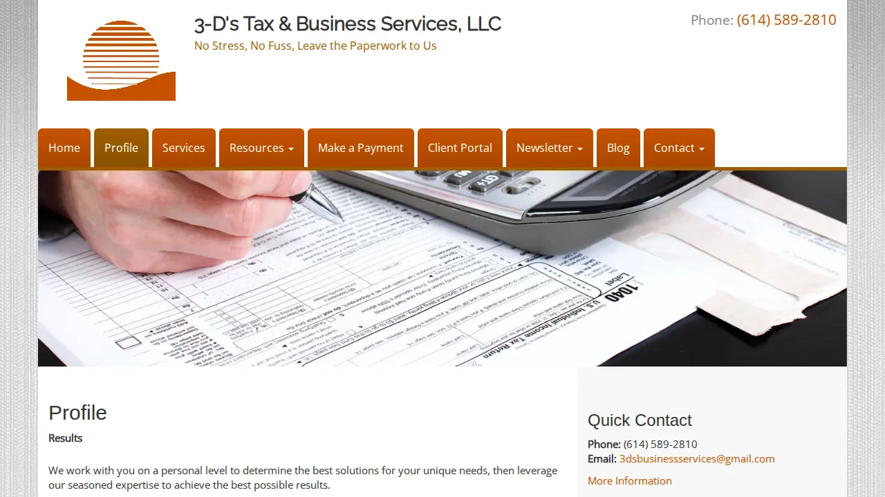 3-D's Tax & Business Services, LLC page