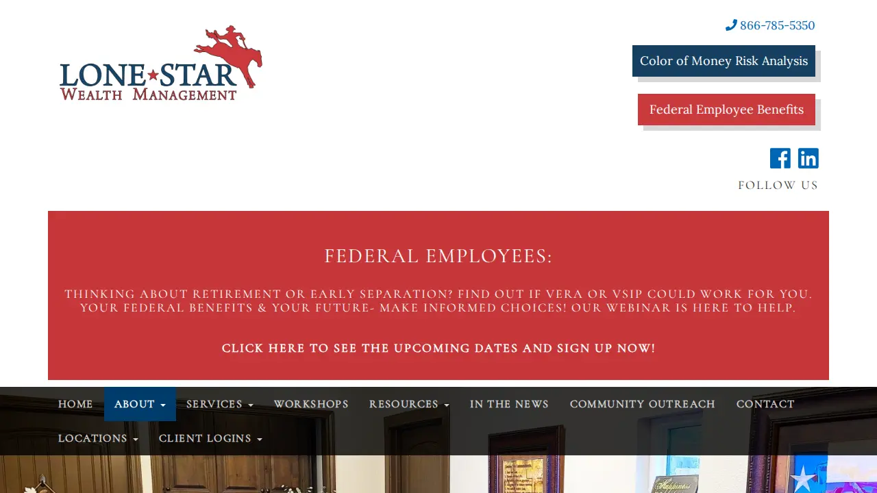 LoneStar Wealth Management page