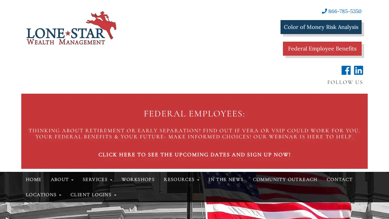 LoneStar Wealth Management page