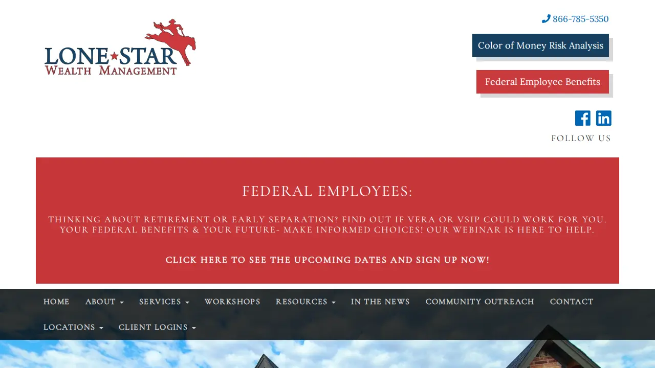 LoneStar Wealth Management page