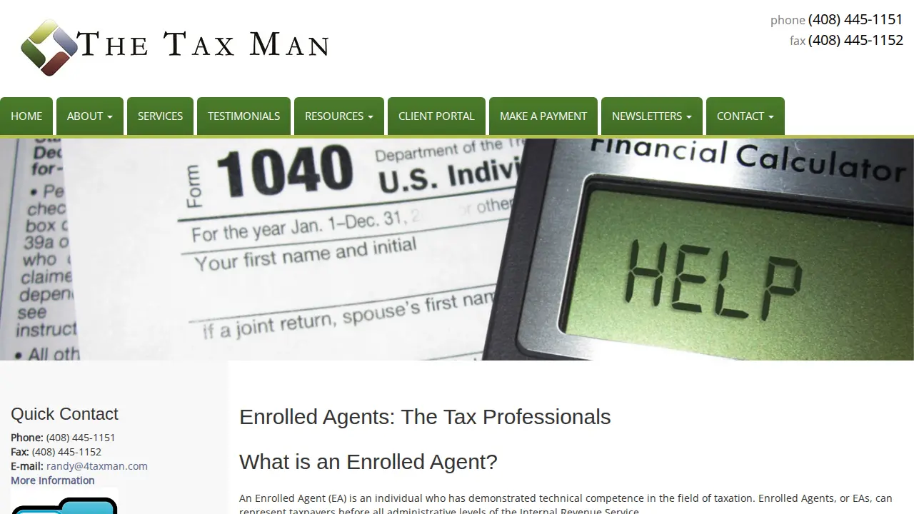 The Tax Man page