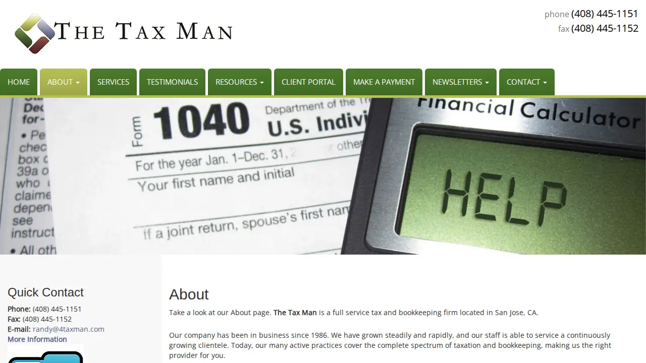 The Tax Man page