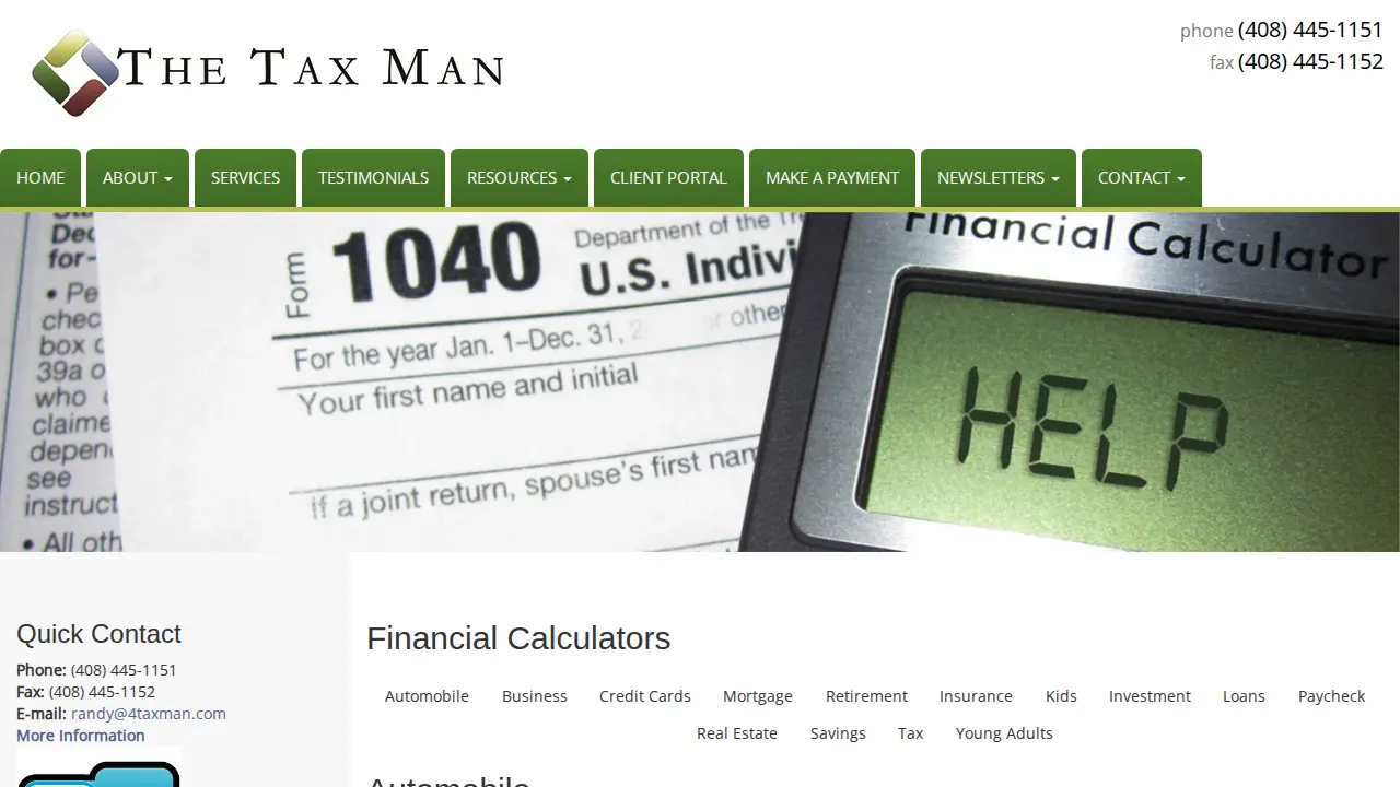 The Tax Man page