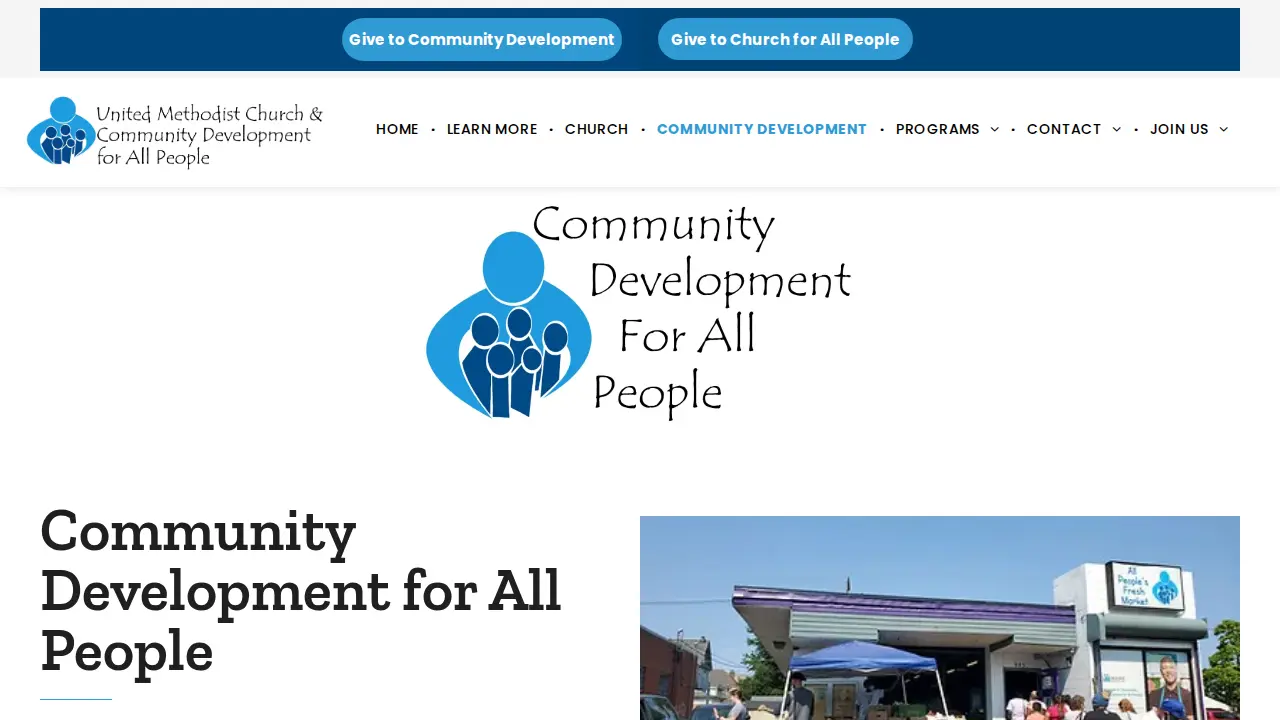 United Methodist Church For All People page