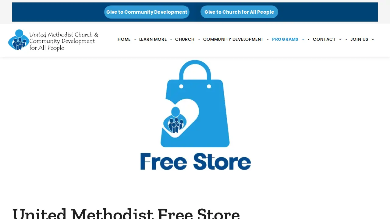 United Methodist Church For All People page