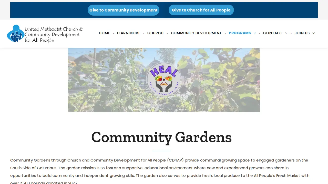 United Methodist Church For All People page