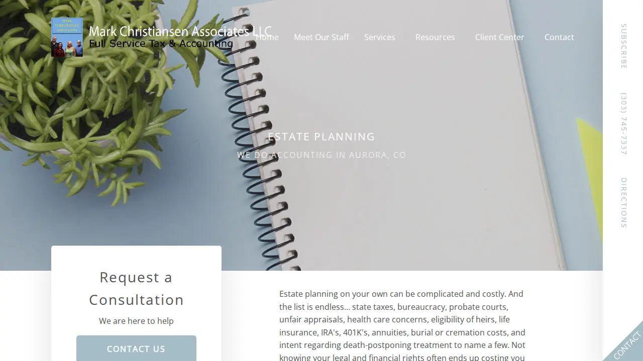Mark Christiansen Associates page