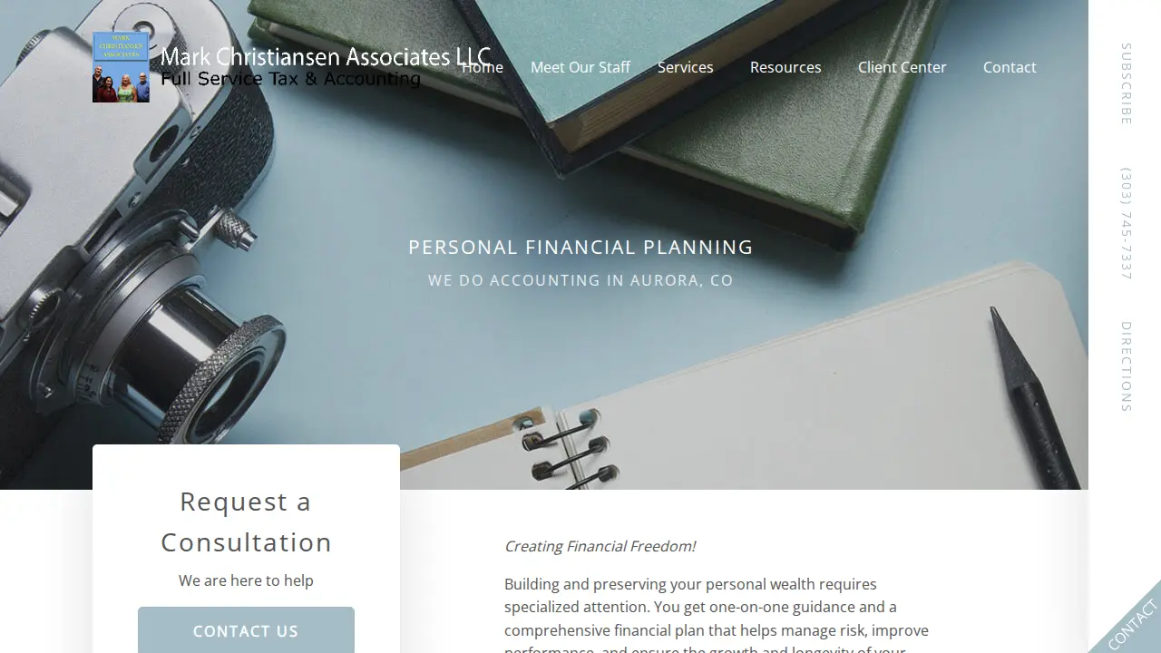 Mark Christiansen Associates page