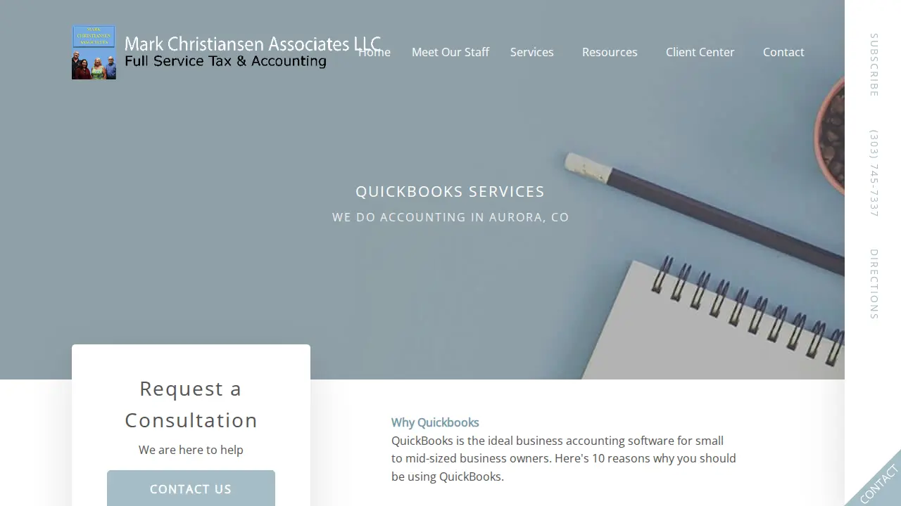 Mark Christiansen Associates page
