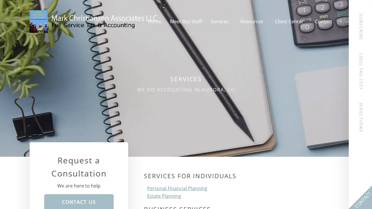 Mark Christiansen Associates page