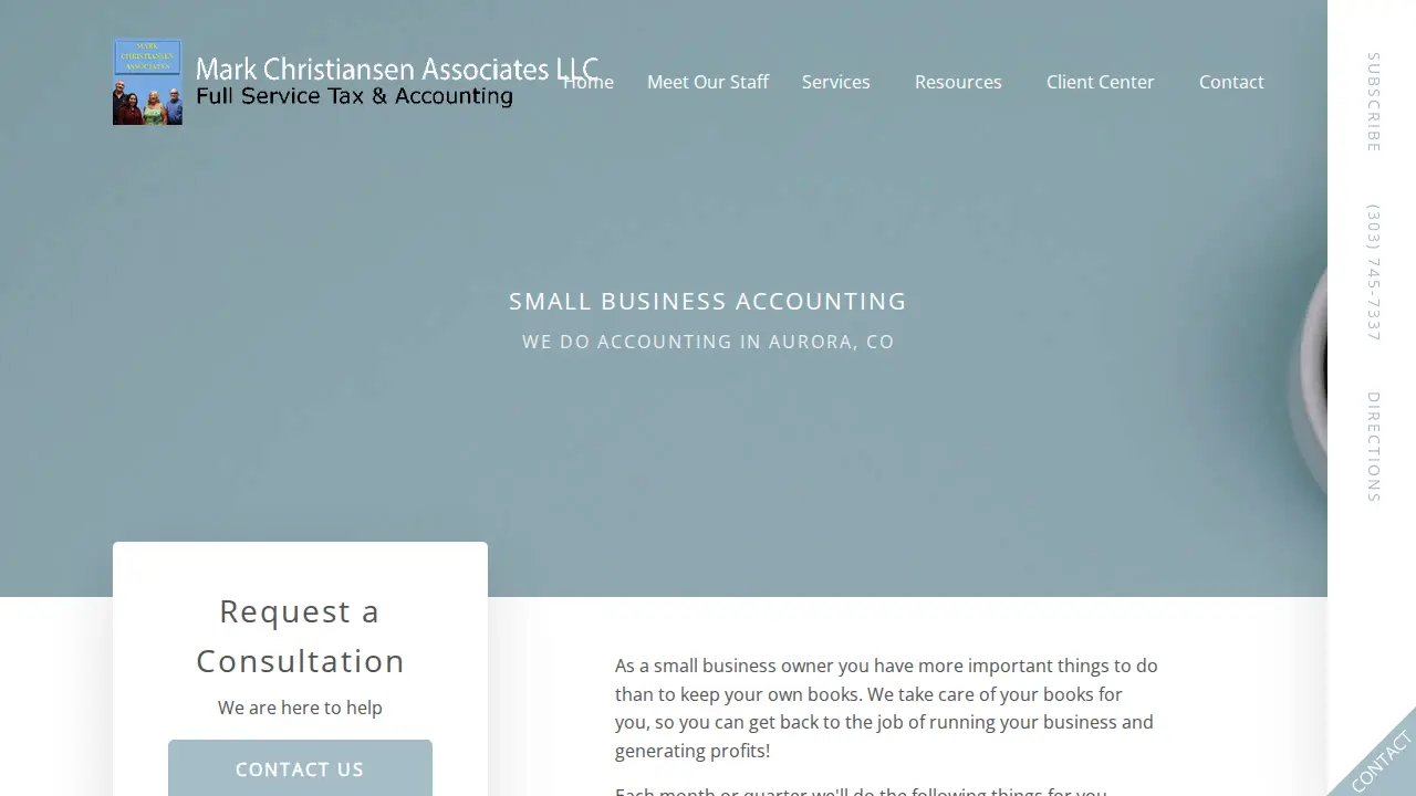 Mark Christiansen Associates page