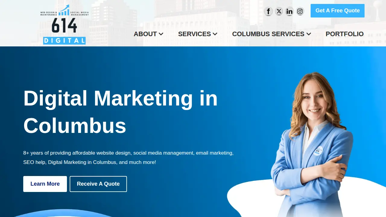 614 Digital website