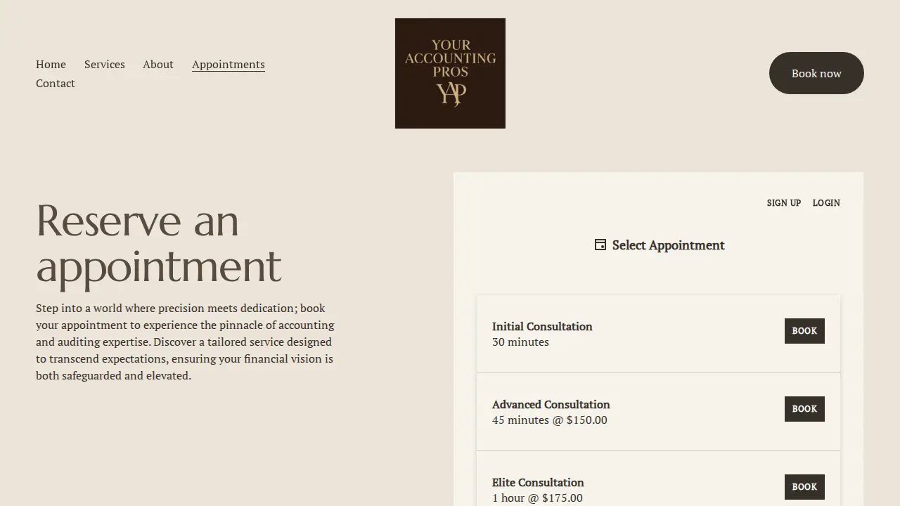 7 Figures Bookkeeping Service page