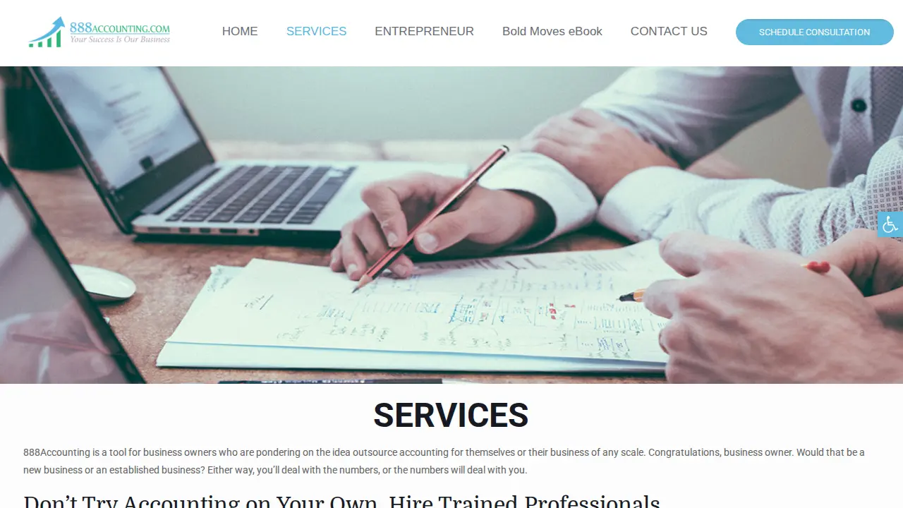 888 Accounting page