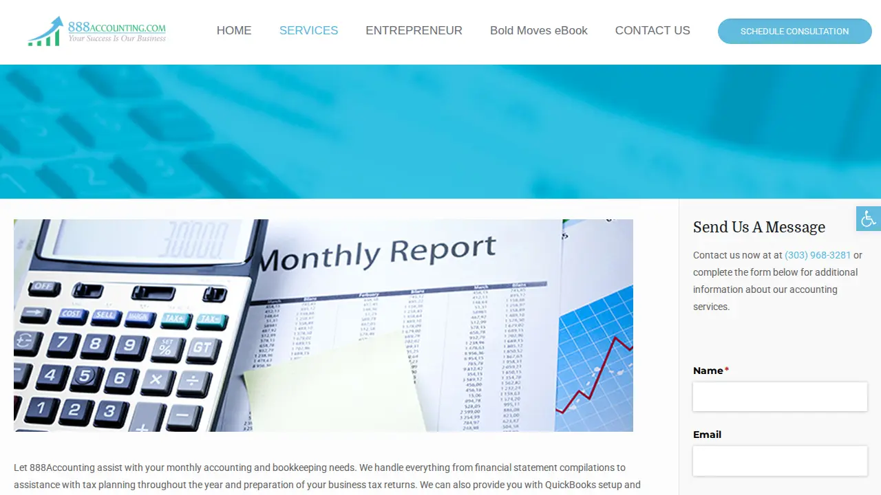 888 Accounting page