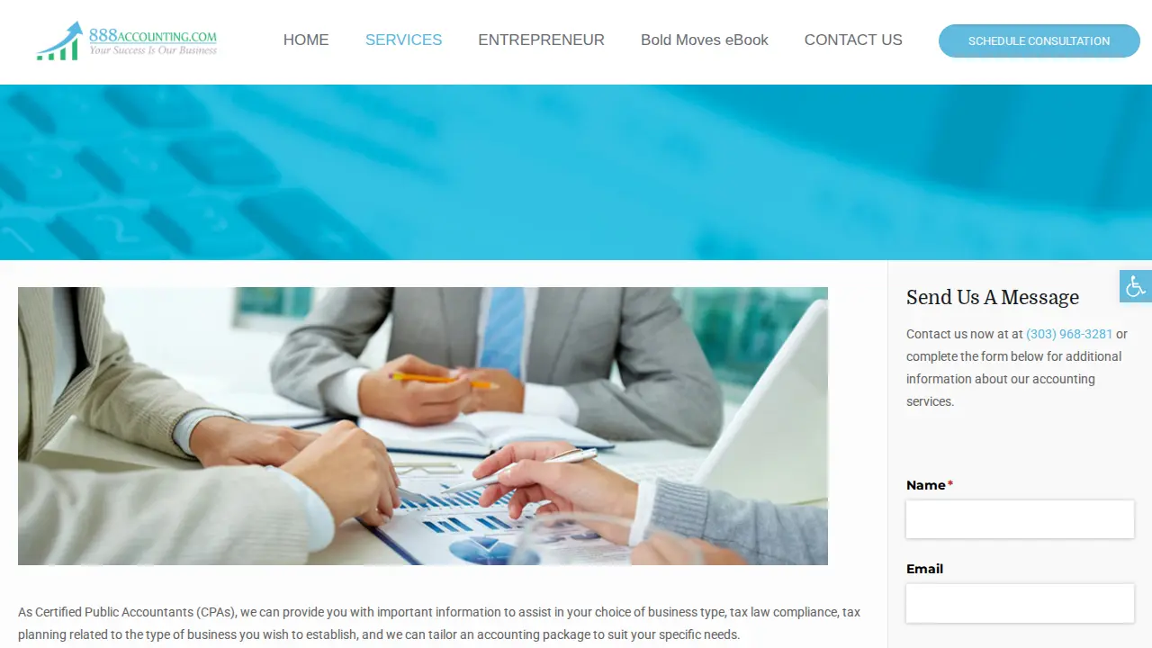 888 Accounting page