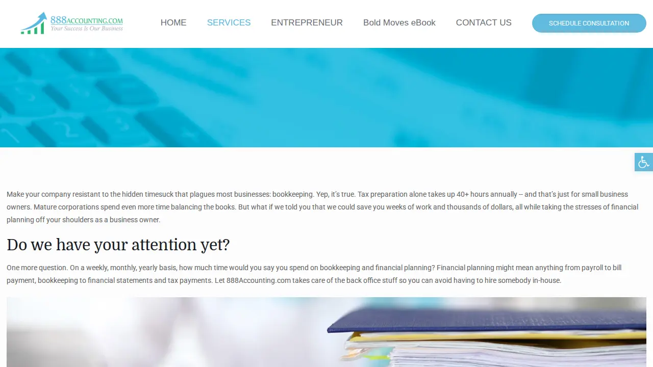 888 Accounting page